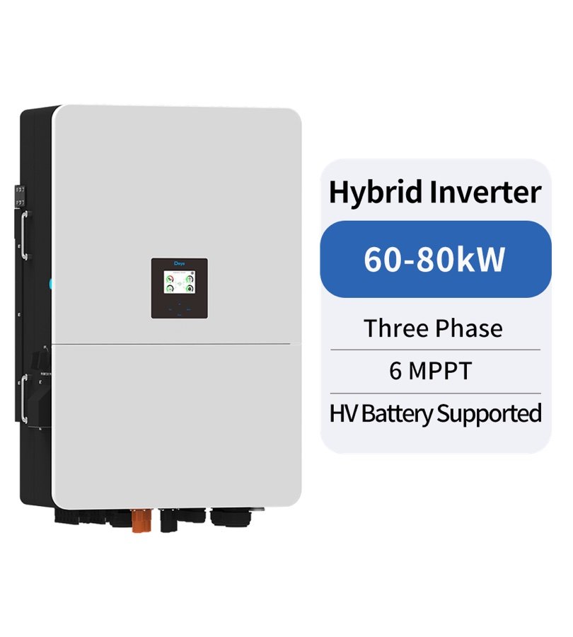 Deye 80kW Three Phase High Voltage OnGrid Hybrid Solar Inverter
